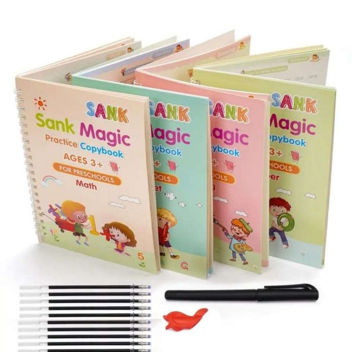 Sank%20Magic%20Book%20//Magic%20Practice%20Copybook%20Set%204%20Books,%20Magic%20Pen%20&%2010%20Ink%20Refills%20%20with1Grip%20Writing%20Handwriting%20%20//%20Math%20Book,%20Drawing%20Book,%20Alphabet,%20and%20Number%20learning%20books%20for%20kids%20//%20pre-school%20learning%20book%20/Sank%20practice%20copybook%20magic%20book%20-%20Image%202