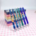 RHS Online 6PCS Cartoon 0.5mm Erasable Gel Ink Pen Exam Pens Diary Journal Pressing Pens Blue Ink. 