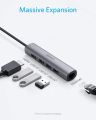 Anker USB C Hub, 5-in-1 Premium USB C Adapter with Ethernet  Port, 4K USB C to HDMI, 3 USB 3.0 Ports, for MacBook Pro 2016/2017/2018,  iPad Pro 2018, ChromeBook, XPS, and More (Space Grey) ORIGINAL UK ZONE STOCK. 