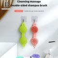 Brand Bytes 2 In 1 Silicone Shampoo Brush Handheld Round Soft Scalp Massage Brush Bath Massage Brush Hair Shower Brush Comb SPA Shower Brush. 