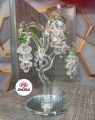 Crystal Glass Tree with Hanging Crystal Grapes – A Luxurious Decoration Piece with Six Crystal Glass Hangings, Offering a Captivating Display of Light. Perfect for Your Interior Décor with a Sophisticated, Spark Home Decor/Gifts/Souvenirs - 3361. 