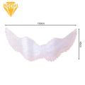 Angel Feather Wings Colorful Feather Angel Wing Prop for Halloween Cosplay Role-playing Party Dance Bright Colors Good Detail Elastic Band Stage Show Performance High-temperature Sterilized Feathers. 