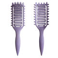 Curl Defining Brush,Hair Comb For Curly Hair,Curl With Prongs Define Styling Brush,Curved Vented Detangling Brush Styling Tool. 