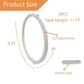 Steel Boning for Sewing, White Spring Boning for Making Dresses, Skirts, Corsets, Underwear (11 FT) Easy Install. 