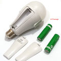 Double Cells Rechargeable LED Bulb, LED Bulb, With Battery Backup, Emergency LED Lamp, Study Lamp, Rechargeable Bulb, 15 Watt AC DC Bulb. 