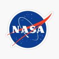 Nasa Logo Sticker - 3 inch x 3 inch - Sticker for Laptop - Sticker for Mobile - Space Sticker. 