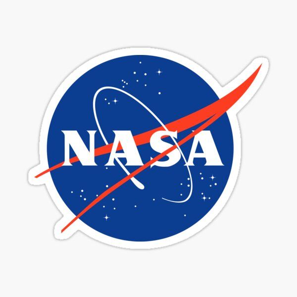 Nasa Logo Sticker - 3 inch x 3 inch - Sticker for Laptop - Sticker for Mobile - Space Sticker