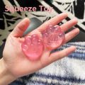 Kawaii Stress Relief Fidget Toy Ice Block Transparent Cube Squeeze Toy Mini Cat Paw Ice Cube Toys Party Favors. 