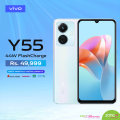 Vivo Y55  8GB+4GB Extended RAM 128GB ROM  6.44" AMOLED Display  50MP Triple Rear Camera  SDM 680 Processor  44W Flash Charge. 