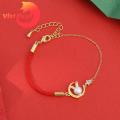 Vist Fox Bunny Bracelet Festive Women Zodiac Rabbit Pendant Bracelet Fashion Jewelry. 