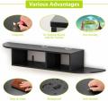 Modern Wall Mount Floating Shelf TV Console for Cable Boxes/Routers/Remotes/DVD Players/Game Console. 