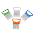Multi-purpose Onion Cutter Stainless Steel Plastic Vegetable Slicer Cutter Metal Meat Needle Kitchen Accessories Kitchen Gadgets-. 