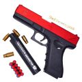 Glock Soft Bullet Toy Gun Shell Ejection Foam Darts Blaster Toy Gun Manual Airsoft Gun With Silencer For Kid Adult. 