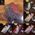 Oppo_ A31 Cover - Golden - Rhimestones Mirror Waves Soft Case. 