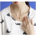 ECG Necklace Heartbeat Shaped Clavicle Chain Electrocardiogram Titanium Steel Heart Pulse Charm Pendant Women Vintage Fashion Jewelry. 