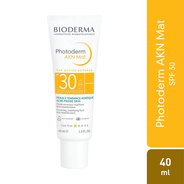 Bioderma Photoderm AKN Mat 40ml with SPF-30: Protect Your Oily or Acne-Prone Skin from the Sun and Prevent Breakouts