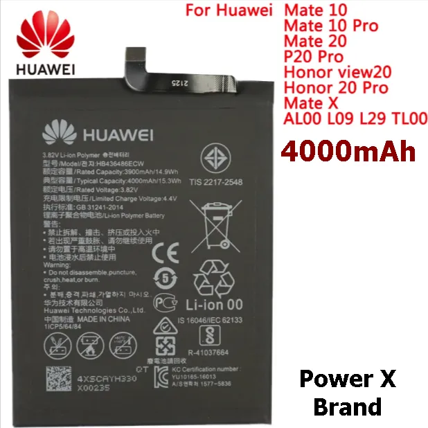 Huawei%20P20%20Pro%20/%20Honor%2020%20Battery%20Replacement%20HB436486ECW%20Battery%20with%204000mAh%20Capacity%20_%20Black%20-%20Image%202
