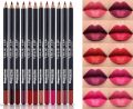 Pack of 6 & 12 Lip Pencils Lipsticks Muticolor Lippencils Dark Shades Matte 12/6Pcs Professional Lip Liner Set, Waterproof Matte Lip Liner Pencil, Smooth Lip Makeup Cosmetic Pen Set. 