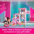Barbi DreamHouse Large Dollhouse with Pool, Slide, Elevator, Lights and Sounds. 
