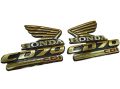 Honda Atlas CG125& CD70 Down Model Tanki & Tapa Set Monogram Vendor Genuine Very High Quality With Double Tape &Nut(4pcs) in pack. 