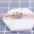 Hug Ring For Girls | Adjustable Love Couple Rings | Pack Of Two Rings Gold & Silver. 