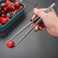 1 Pairs Reusable Chinese Silver Chopsticks With Chopstick Helper & Holder For Kids, Reusable Chopstick, Chinese Chop stick, Cooking Chopsticks, Noodles Chopsticks, Sushi Chopsticks,. 