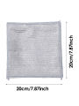 3pcs Multipurpose Scrubbing Wire Rags Scrubber Kitchen Steel Wire Dish Towel Microfiber Dish Cloths Reusable Dishwashing Rag. 