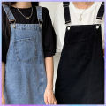 Women's dress Loose Large Size Denim Suspenders Vestidos Feminio All-match Sleeveless Square Collar Long Dresses Plus Size 5X. 
