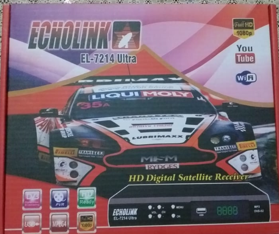 ECHOLINK EL-7214 Ultra Full HD Digital Satellite TV Receiver | Full HD Wi-Fi TV Receiver | Echolink | TV Receiver