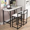 3-Piece Bar Table Set, Kitchen pub Dining Table and 2 Stools New Luxury Dining Table set. 