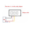 Ultra Small Digital DC Voltage Meter LED Voltage Display Three Wire DC0-100V Cologo. 