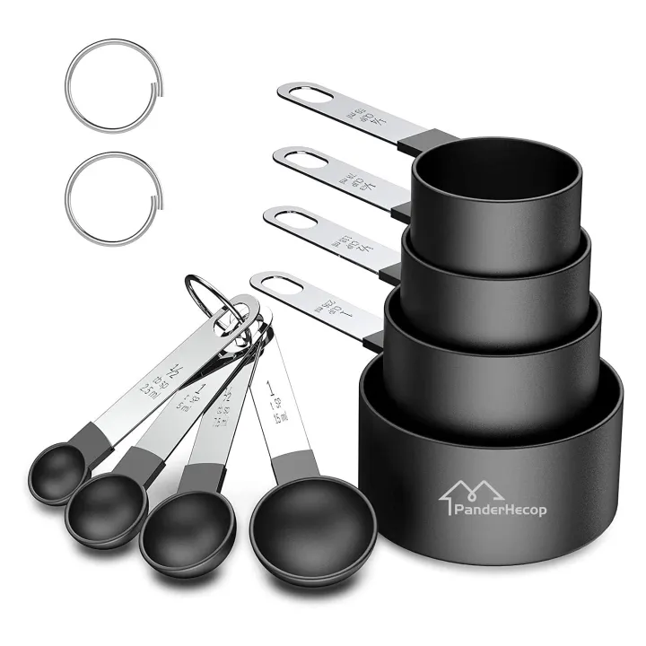 Measuring%20Cups%20and%20Spoons%20Set%20of%208%20Pieces%EF%BC%8CNesting%20Measure%20Cups%20with%20Stainless%20Steel%20Handle,%20for%20Dry%20and%20Liquid%20Ingredient%20-%20Image%202