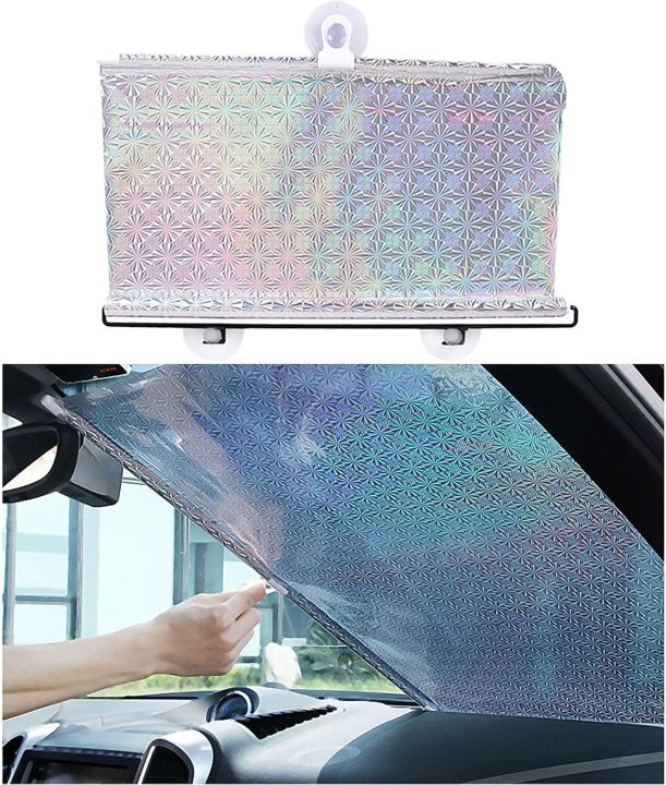Car Front Screen Rolling Sunshade Foldable Sunshade Curtain