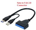 USB 3.0 to SATA - Sata to Usb 3.0 - Usb to SATA - External Hard drive - Converter - Cable - Adapter - Support 2.5" & 3.5" - For SSD - HDD - Hard Drive. 