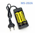 18650 Battery Charger US/EU Plug 2 Slots Smart Charging Safety Fast Charge 18650 Li-ion Rechargeable Battery Charger. 