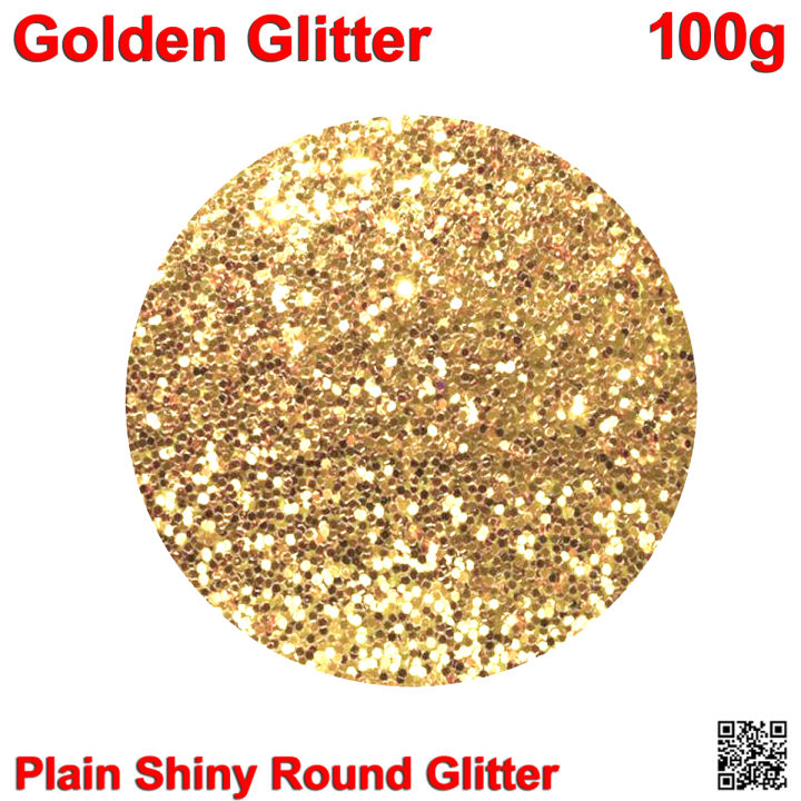 Shiny Golden Round Glitter for Artwork Decorations Crafting School Projects Slime Making Painting Nail Art Eye Makeup Resin Molds Making 100g DesireOutlet