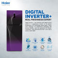 Haier 16 Cu Ft/Digital Inverter/HRF-438IFRA (Fresher & HCS Technology+Digital Control Panel+Turbo Fan+4 Temperature Sensors+ABT Technology+Inverter Compressor+Glass Door) Purple Colour Refrigerator/10 Years Warranty. 