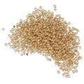 Small Round Golden Glass Seed Beads DIY Jewelry Making Craft Metallic Golden Gold Beads 2mm Glass Loose Spacer Beads Necklace. 