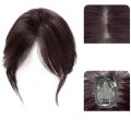 Side Fringe 3D Middle Part Bangs Natural Invisible Hairpieces with Toupee Top Hair Bangs Full Cover Hair Extensions Fake Bangs Women. 