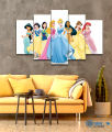 Disney Princess 5 Piece Modular HD Printed Wall Frame. 