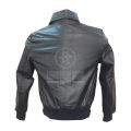 Matte Black Bomber Jacket For Men. 