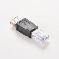 RJ45 Male to USB AF A Female Adapter Socket LAN Network Ethernet Router Plug. 