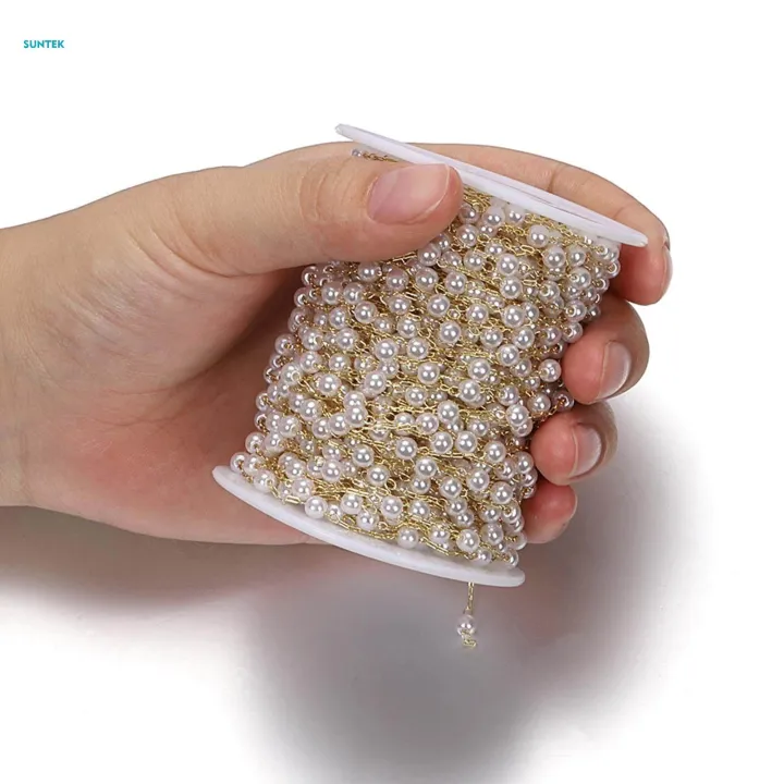 Beads%20Chain%20Jewelry%20Making%20Craft%20DIY%20Garland%20Pendant%20for%20Bracelet%20Necklace%20Flowers%20Bouquet%20Decoration%20-%20Image%205