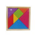 Wooden Tangram Shape Puzzle Size : 5.5 x 5.5 Inch. 