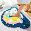 Kawaii Rug for Home Bath Living Room Floor Stair Kitchen Non-Slip Rainbow Gamer Unicorn Welcome Entrance Doormats Carpets. 