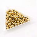 Golden Beads Charms Sewing Decorations Jewelry Findings Handmade Projects Craft Bead - Pack of 100. 