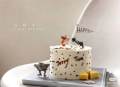 Cat and mouse doll triangle cheese silicone mold cake decoration ornaments children's baking scene ornaments. 