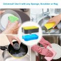 2-in-1 Pump Soap Dispenser and Sponge Caddy For Dish. 