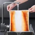1/5/10PCS Microfiber Dish Washing Cloths Bamboo Fiber Scouring Pad Reusable Anti-oil Cleaning Towels Kitchen Cleaner 18x23CM. 