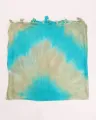 Turquoise Tie and Die Stole For Women. 